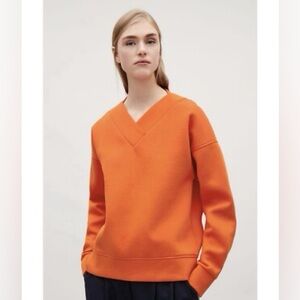 COS V-Neck Wool Sweater